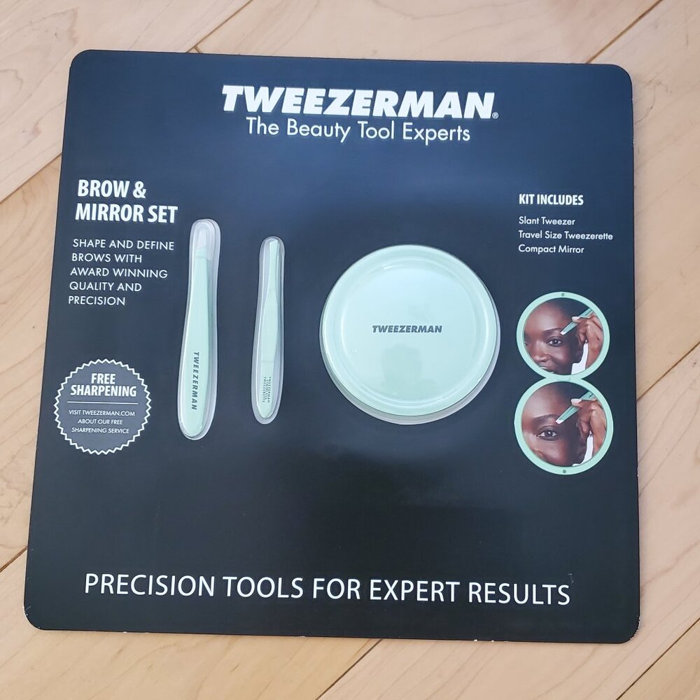 Tweezerman Brow and Mirror Tweezer Set
